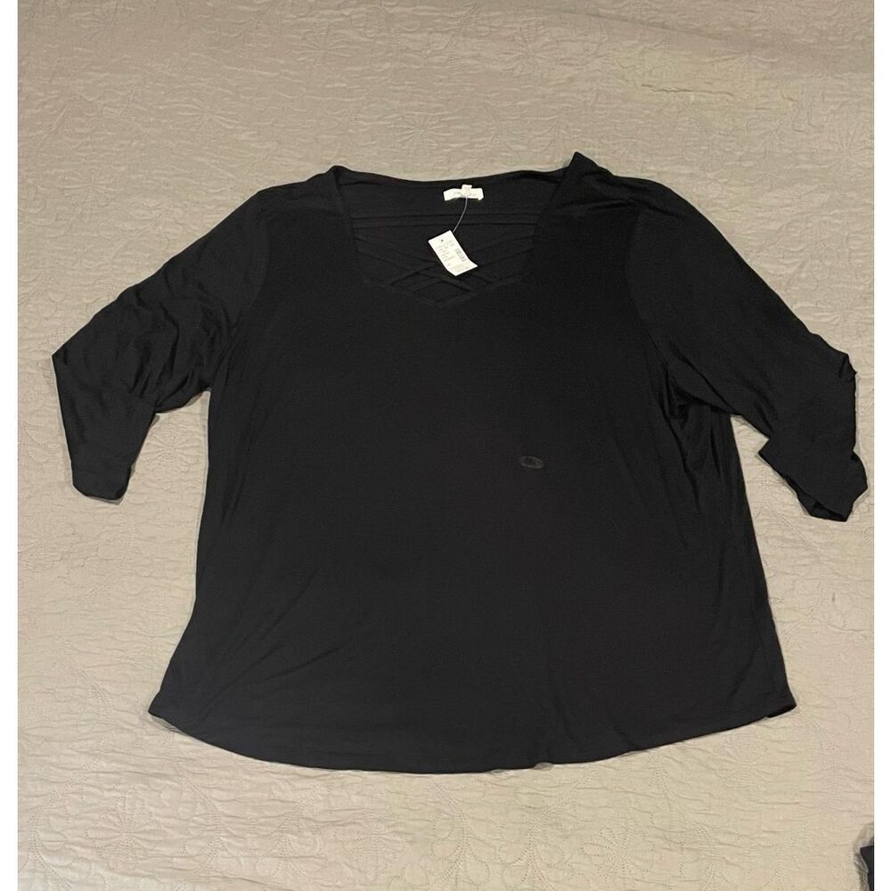 Maurices Back 3X Long Sleeve Top Stretchy Soft New